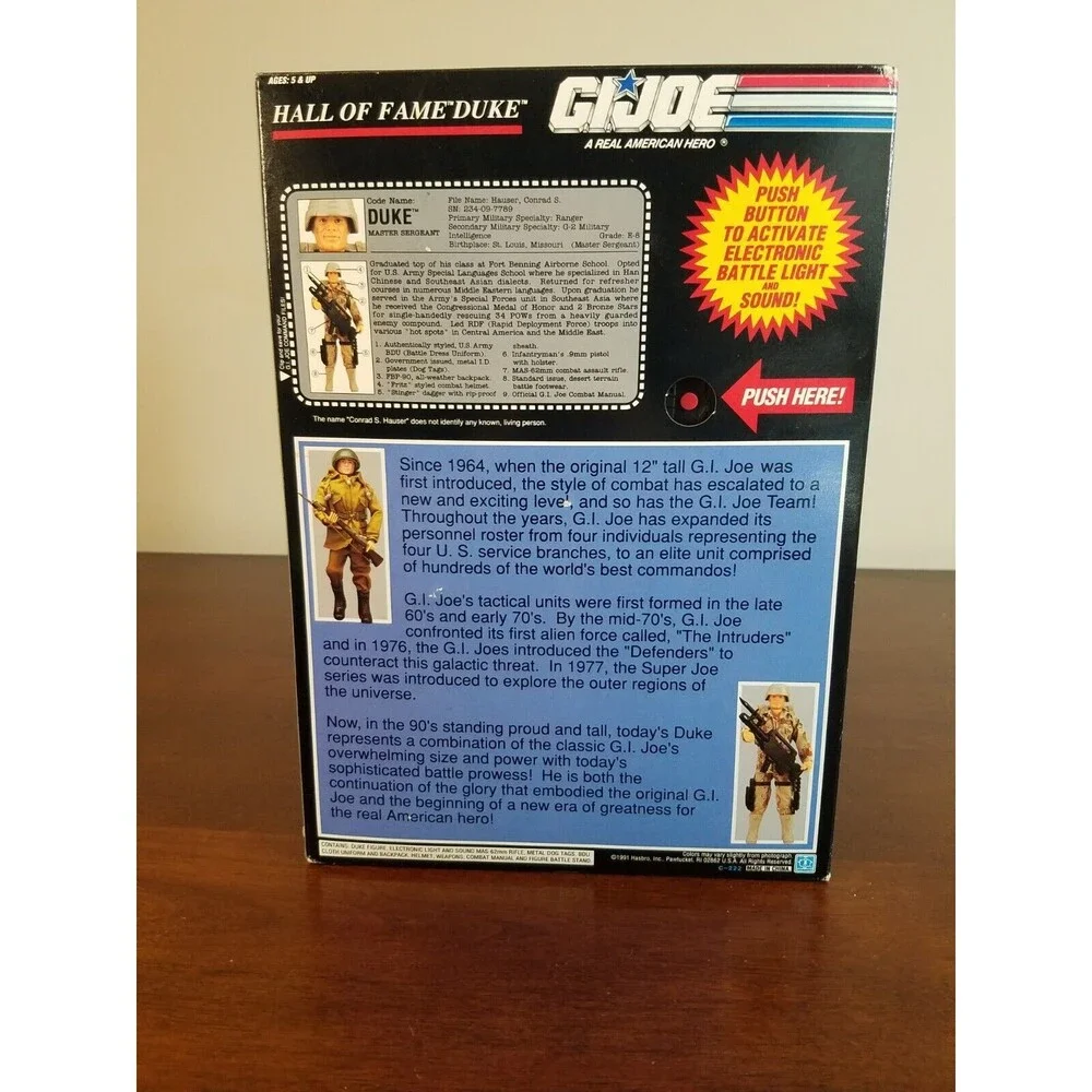 1991 Hasbro G.I. Joe Hall Of Fame Duke 12